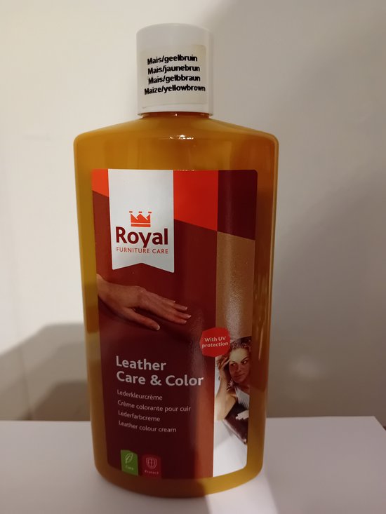 Royal Furniture Care Leather & Color - Mais geel bruin 250ml