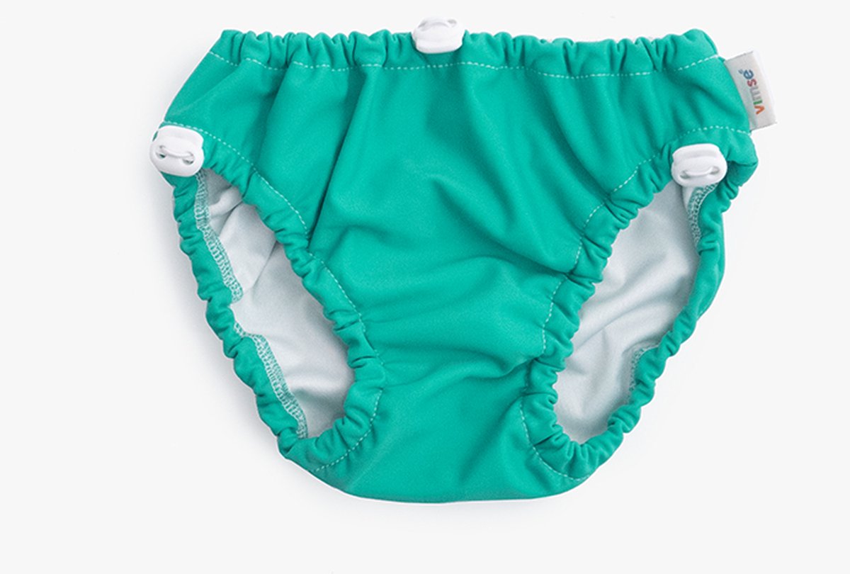 Goedkoopste ImseVimse - Vimse - zwemluier - aanpasbaar - groen - aqua groen - OEKO-TEX® gecertificeerd -S/M - 6 tot 10 kg