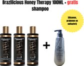 Honey Therapy Kératine 3 x 100 ml + Shampoing 320 ml offert