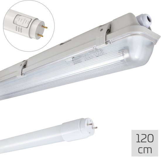 LED's Light LED TL verlichting compleet met LED TL buis 120 cm - 3 lichtkleuren - 18W (36W)