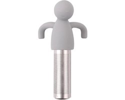 Ecorare - Theezeef voor losse thee - Grijs - Vaatwasmachinebestendig - RVS Theefilter