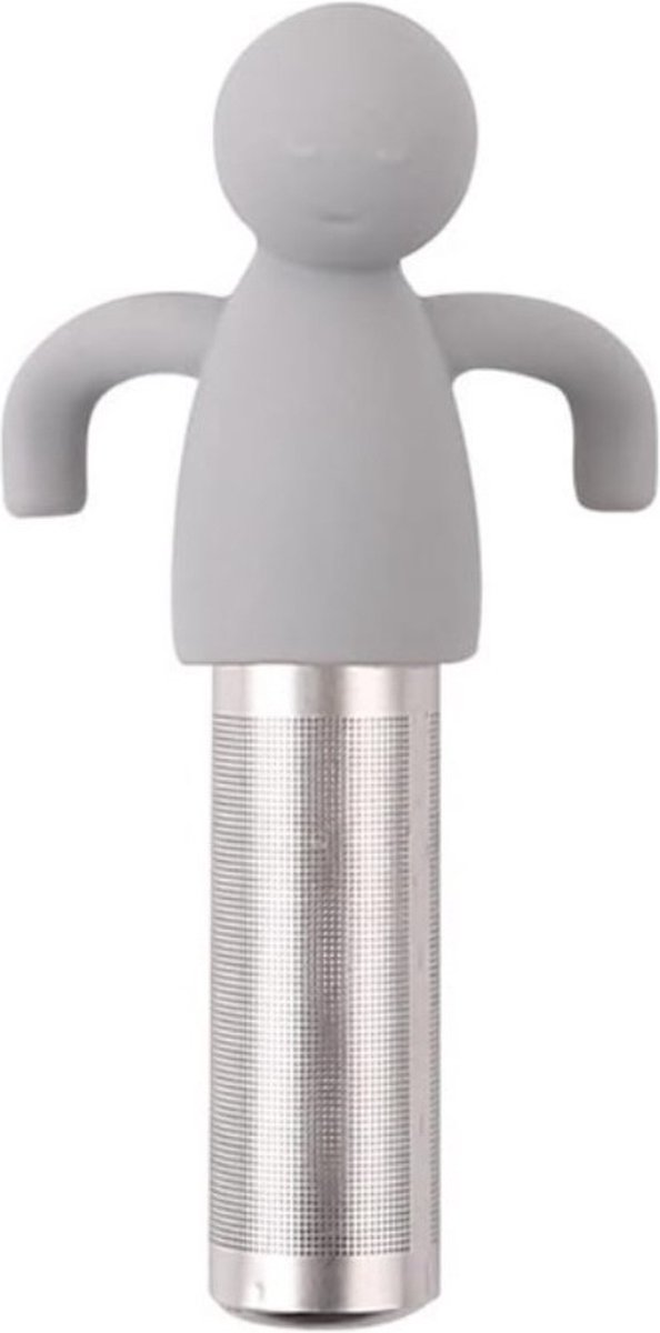 Ecorare - Theezeef voor losse thee - Grijs - Vaatwasmachinebestendig - RVS Theefilter