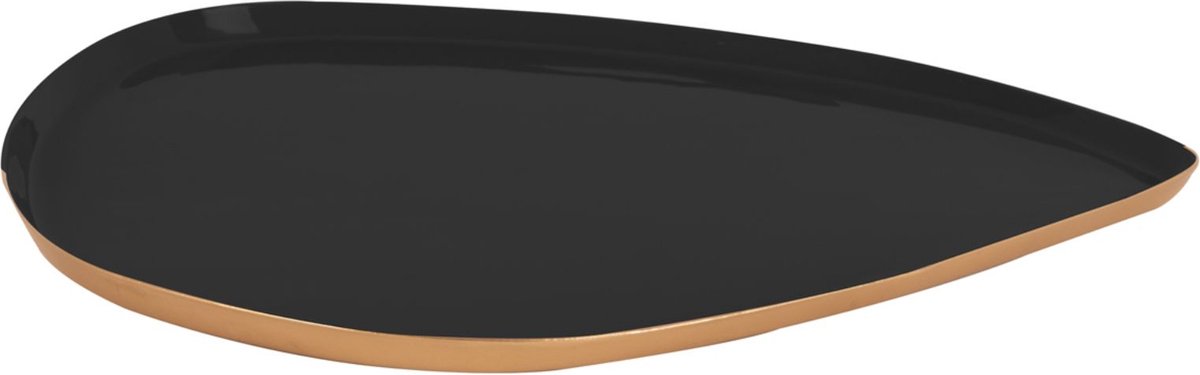Present Time Dienblad Mila - Zwart - 29,5x26x1cm - Modern