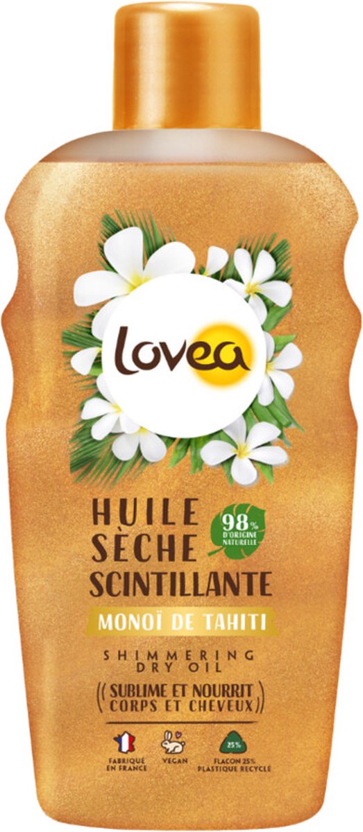 Goedkoopste Lovea Sun Shimmering Dry Oil Monoi de Tahiti 150 ml