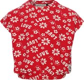 LOOXS Little 2413-7369-983 Meisjes T-Shirt - Maat 134 - rood van 95% Cotton 5% elastan