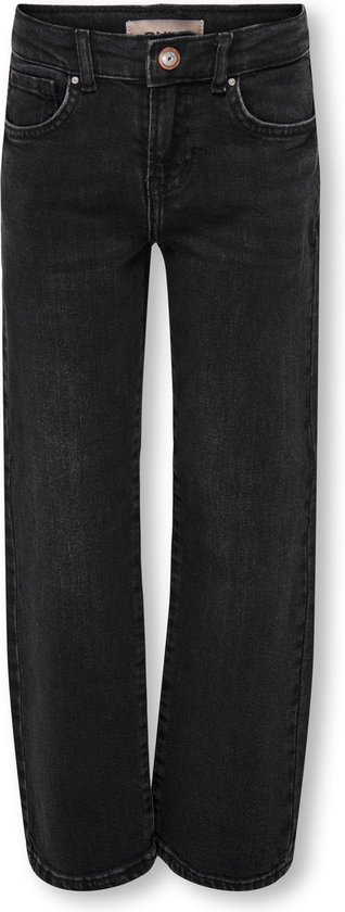 ONLY KOGMEGAN WIDE BLACK AZG NOOS Meisjes Jeans - Maat 158