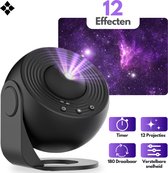 Vonkovic Premium 12-in-1 Projectorlamp - Sterren Projector - Galaxy Projector - Sterrenlamp - Sterrenhemel Projector - Nachtlampje kinderen - Universum