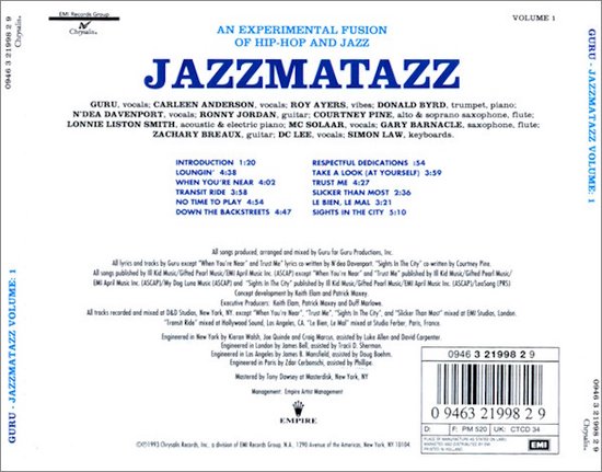 Guru Jazzmatazz Volume 1 - Album uit 1993 | bol