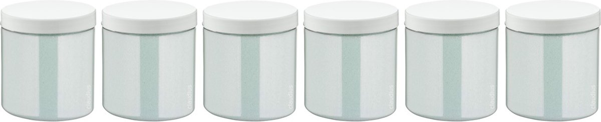Goedkoopste Scrubzout Hammam Herbal - 300 gram - Pot met witte deksel - set van 6 stuks - Hydraterende Lichaamsscrub