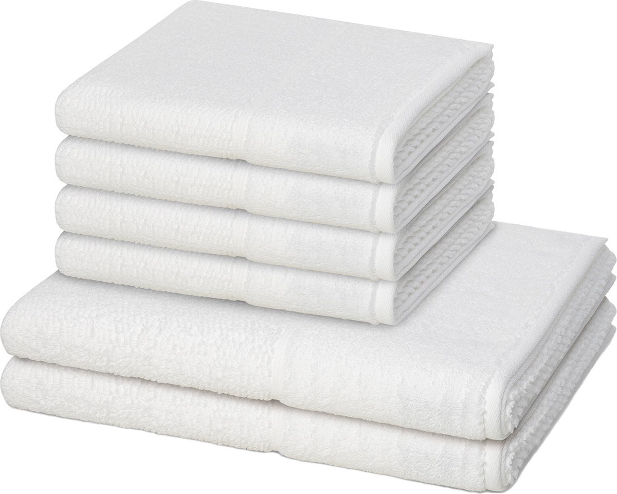 Möve for frottana Sonstiges 4 X handdoek 2 X douchehanddoek - in set 6 pack Pearl