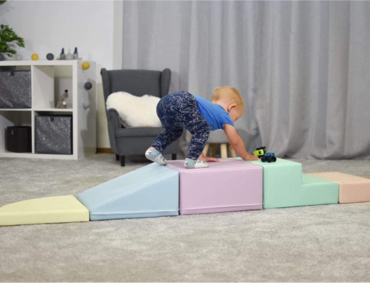 IGLU - Soft Play Foam Block Set - Corner Climber - Licht Pastel — cadeau in Spellen & Speelgoed - foto 5