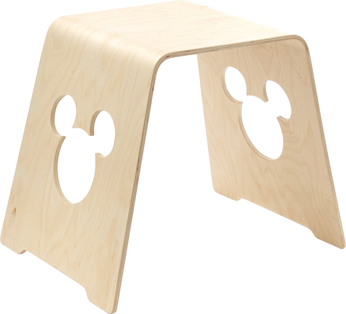 Disney - Mickey Mouse - Berkenhouten Kruk - Zitstoeltje - Kinderen