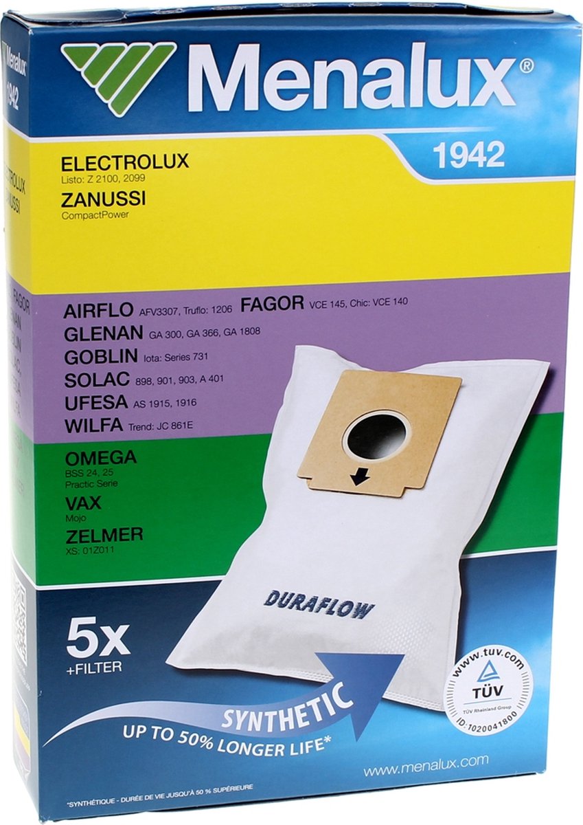 Electrolux STOFZAK,MENALUX1942, 5P - 9001670778