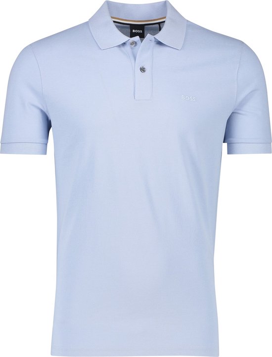 Hugo Boss poloshirt korte mouw lichtblauw