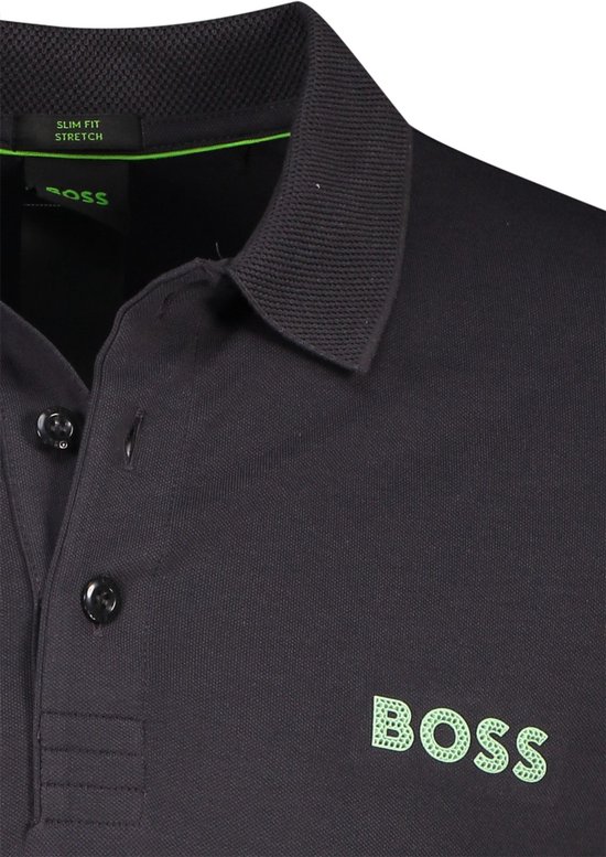 Hugo Boss poloshirt korte mouw grijs