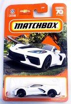 MATCHBOX 31-100 CORVETTE 2020 METALIC WHITE (1:64)