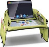 Table de voyage Premium pour enfants – Table de voiture – Support pour tablette inclus – Vert