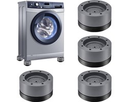 Waledano® Wasmachine Trillingsdempers - 4 Stuks - Schokdempers - Stapelbaar - Droger - Vaatwasser - Verhoger - Extra Dik Antislipvoeten