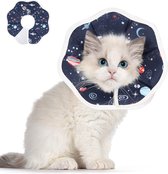 Zachte kattenherstelhalsband, beschermende verstelbare huisdierkegelhalsband voor na een operatie