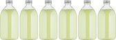 Scrubzout Fresh Ginger - 650 gram - Fles met aluminium dop - set van 6 stuks - Hydraterende Lichaamsscrub