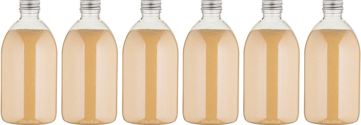 Goedkoopste Scrubzout Sweet Orange & Cedarwood - 650 gram - Fles met aluminium dop - set van 6 stuks - Hydraterende Lichaamsscrub