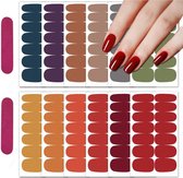 GUAPÀ® Nagelstickers & Nail wraps - Nail Art - Nagel Folie - Diverse kleuren Nail Wrap - 12 Vellen Nagelstickers Herfst Kleuren | Nail Wraps Stickers | 12 Herfst Pastel nagel wrap stickers
