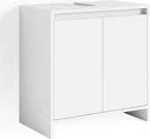 Gratyfied - Badkamer kastje onder wastafel - Wastafel onderkast met uitsparing - Wastafel onderkast met uitsparing - ‎33 x 58 x 60 cm - 11,86 kg - Wit