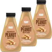 Pandy | Squeezy Peanut Butter | 3 Stuks | 3 x 325 g