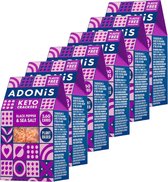Adonis | Keto Crackers | Black Pepper & Sea Salt | 6 stuks | 6 x 60 gram | Eiwitrijke voeding | Koolhydraatarme Crackers