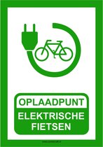 Panneau - Borne de recharge pour vélos électriques 21x30cm