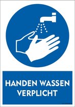 CombiCraft bord Handen wassen verplicht - 21x30cm