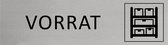 CombiCraft Aluminium Deurbordje "Vorrat " 165x45mm met tape
