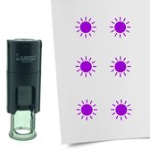 CombiCraft Tampon Soleil 10mm rond - encre violette