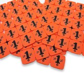 CombiCraft breekmunten van gerecyceld plastic in het oranje - 1000 breekmunten