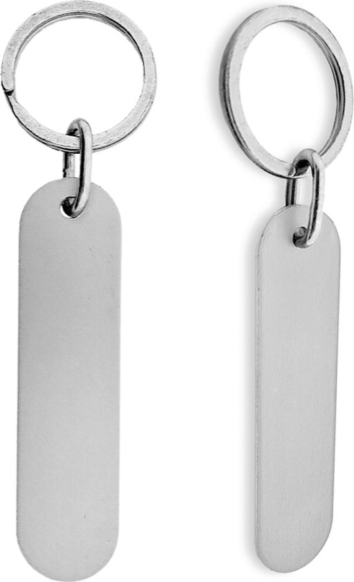 Porte-clés d'hôtel CombiCraft Victor Label argent - 78 x 20 mm - 5 pièces