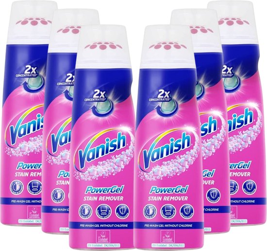 Foto: Vanish oxi action gold powergel vlekverwijderaar 200ml x6