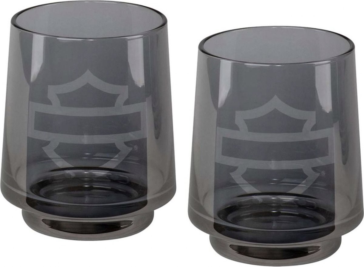 Harley-Davidson Smoke Gray Rocks Stapelbare Glazen Set