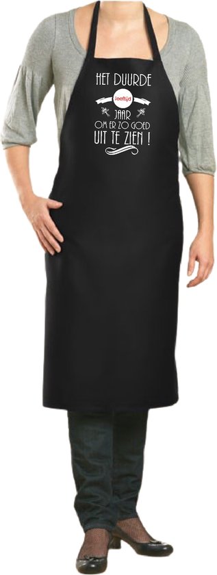 Ça a pris 55 ans - tablier de cuisine - tablier de cuisine - 100% coton - BBQ - barbecue - anniversaire et fête - cadeau - cadeau - unisexe - noir