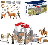 WOOPIE paarden manege speelgoed set - Paarden speelgoed - Manege