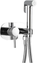 Douche de toilette ou douche de bidet Nero chromé avec mitigeur (froid et chaud) avec tuyau 120 cm