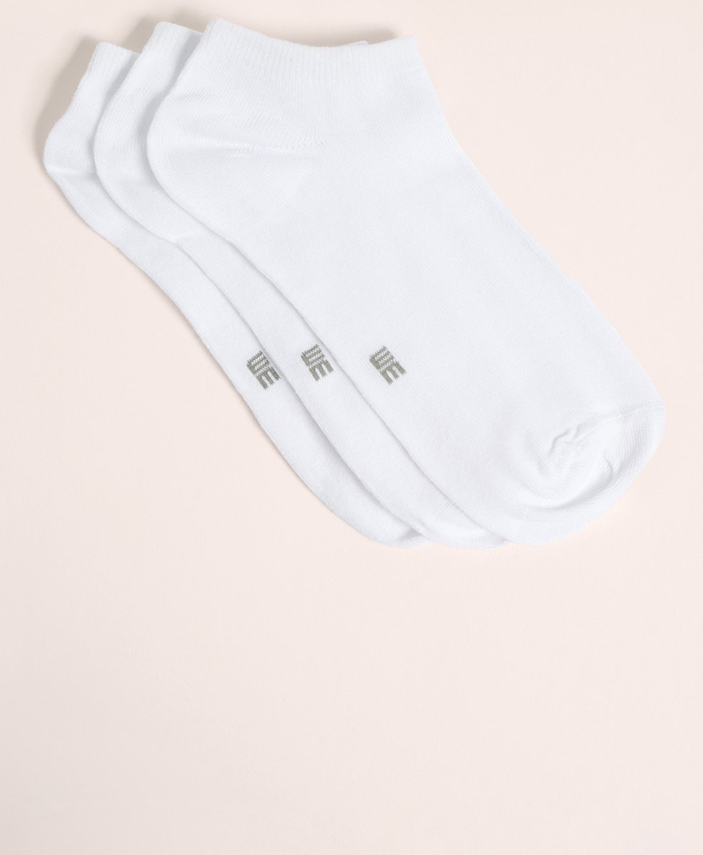 WE Fashion Heren sneakersokken, 3-pack