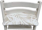 Zitkussen voor de tripp trapp kinderstoel van Stokke - Palmblad beige - eenvoudig schoon te maken - duurzaam - comfortabel