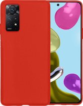 Hoesje Geschikt voor Xiaomi Redmi Note 11s Hoesje Siliconen Case Hoes - Hoes Geschikt voor Xiaomi Redmi Note 11s Hoes Cover Case - Rood