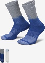 Nike Everyday Plus Cushioned Crew Sock - 2-Pack - Multi Color Blauw - 42-46