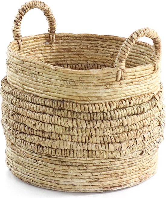Elementi Basket - Handgeven - Banana leaf - Hoogwaardige kwaliteit