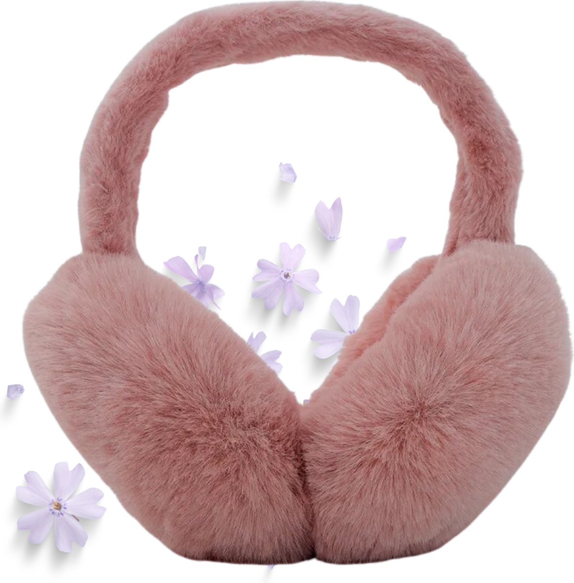 Actania Oorwarmers - Oorverwarmers - Earmuffs - Ear Warmers - Dames - Heren - Volwassenen - Winter - Donkerroze