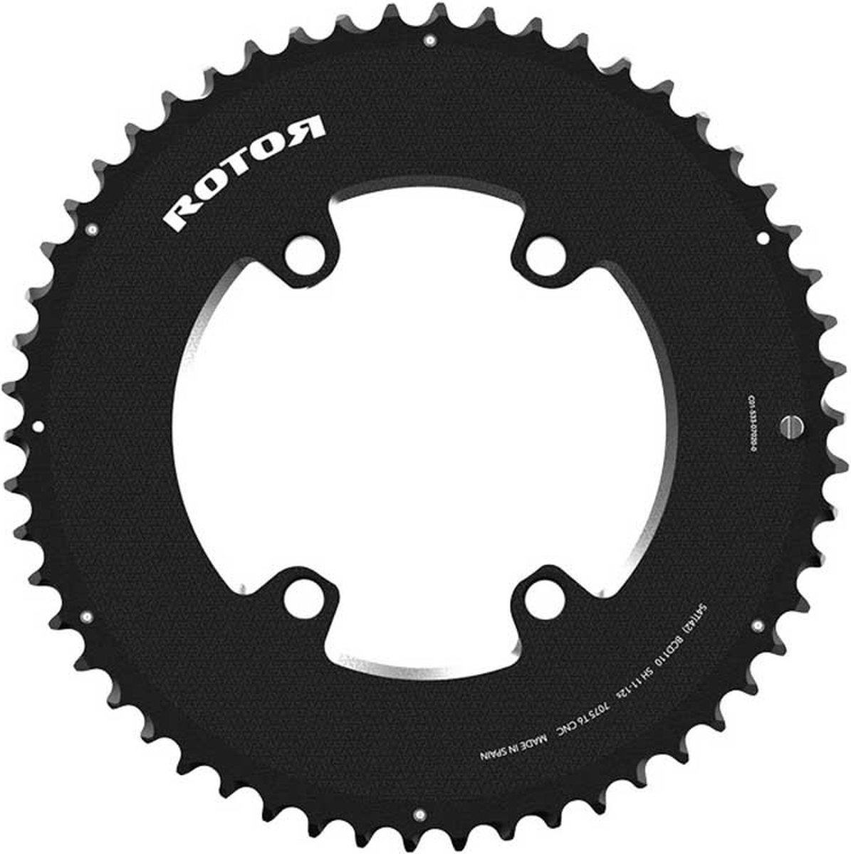 Rotor 4b 110 Bcd 12-11s Outer Aero Kettingblad Zilver 54t