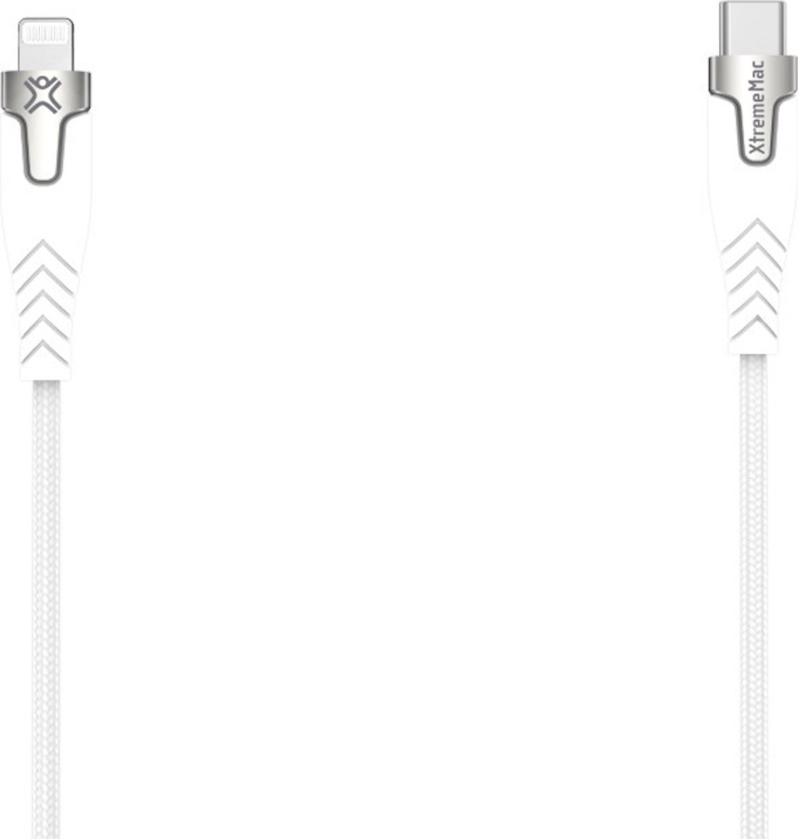 XtremeMac Usb C naar Lightning Kabel 2m Nylon Wit