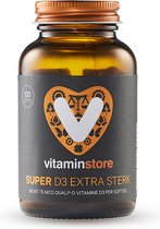 Vitaminstore - Super D3 Extra Sterk 75 mcg vitamine D - 120 softgels