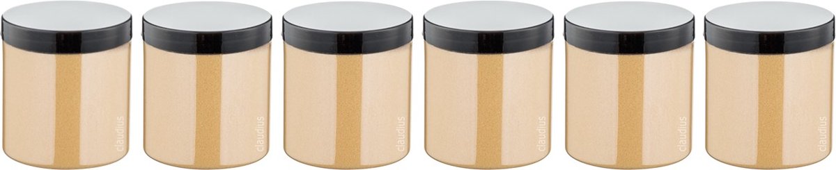 Goedkoopste Scrubzout Sweet Orange & Cedarwood - 300 gram - Pot met zwarte deksel - set van 6 stuks - Hydraterende Lichaamsscrub